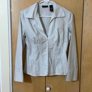 New York & Co. Pinstripe Corset Fit Size 4